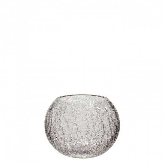 J Line Photophore Boule Craquele Verre Transparent Large JLine 46181 by Jolipa 46181.