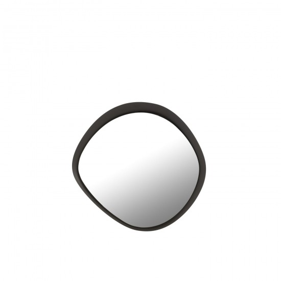 J Line Miroir Mural Rond Metal Verre Noir Small JLine 46185 by Jolipa 46185.
