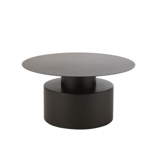 J Line Table De Salon Rond Metal Noir JLine 46190 by Jolipa 46190.