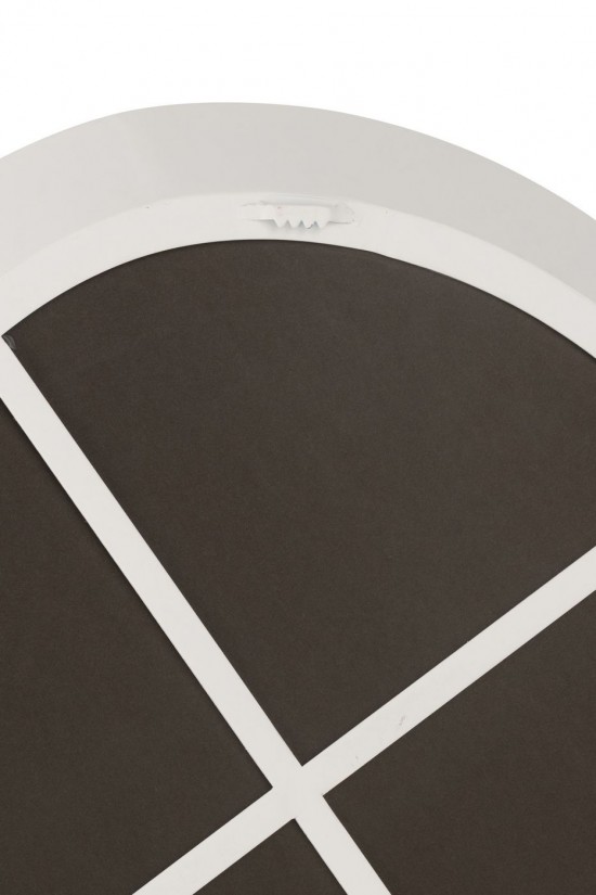 J-Line J Line Miroir mural Miroirs murals Jolipa Miroir Mural Metal Verre Blanc Small.