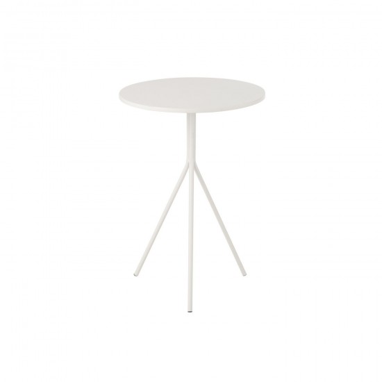 J Line Table De Salon Rond Metal Blanc JLine 46204 by Jolipa 46204.