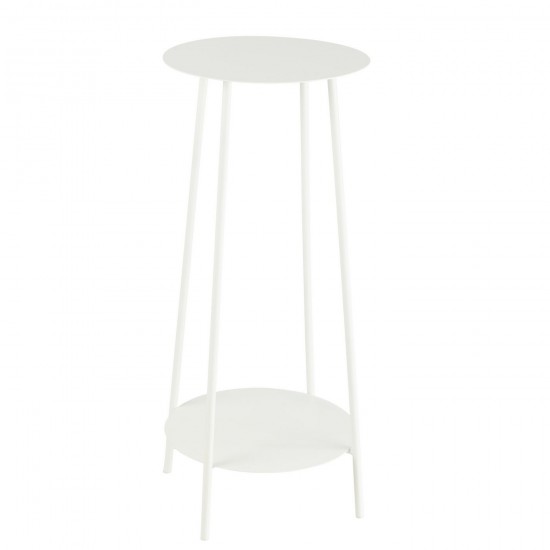 J Line Presentoir A Fleurs Deux Metal Blanc JLine 46258 by Jolipa 46258.