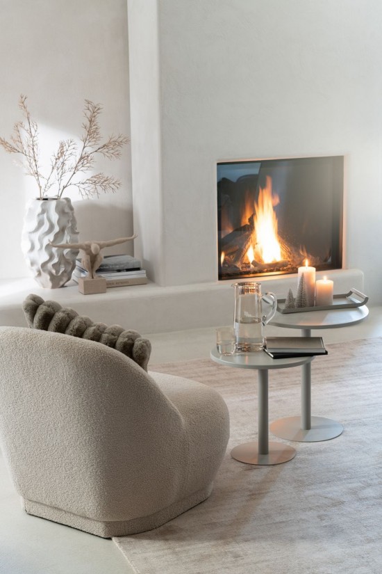 Jolipa Set De 2 Plateau Rectangle Metal Gris.