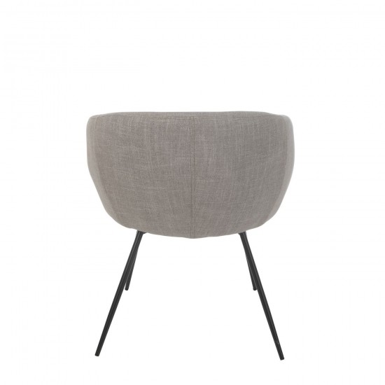 Jolipa Chaise Wales Acier Mousse Gris.