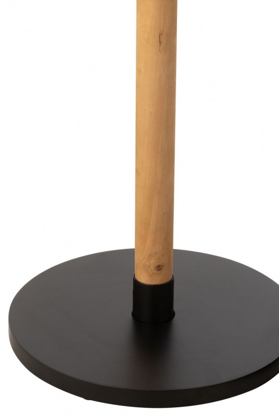 J-Line J Line tables d appoint bouts de canapé Jolipa Set De 2 Table Gigogne Ron Mdf Bois De Pin Naturel Noir.