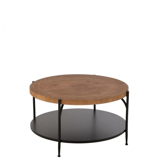 J Line Table De Salon Voni Mdf Fer Noir Naturel JLine 46320 by Jolipa 46320.