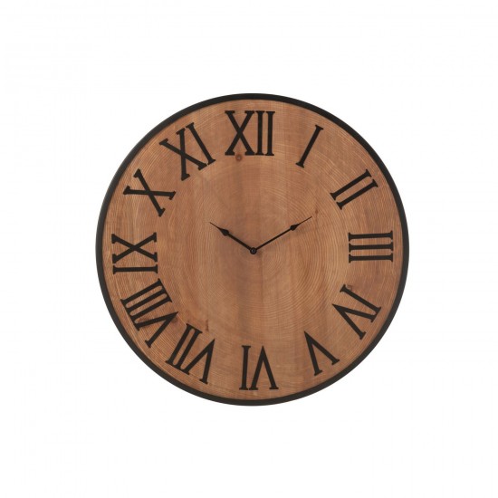 J Line Horloge Murale Nue Mdf Fer Naturel Large JLine 46324 by Jolipa 46324.