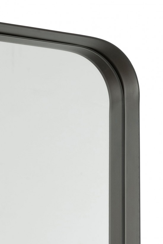 J-Line J Line Miroir mural Miroirs murals Jolipa Mirroir Markus Metal Verre Noir Small.