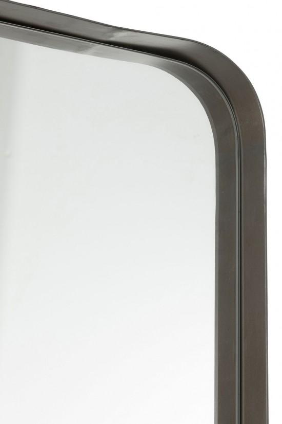 J-Line J Line Miroir mural Miroirs murals Jolipa Mirroir Markus Metal Verre Noir Large.