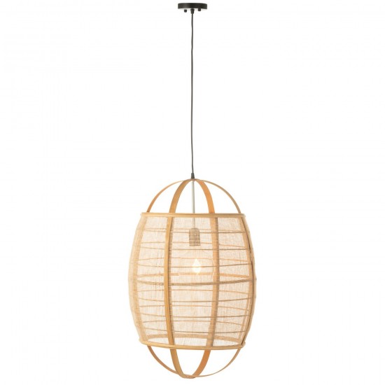 J Line Lampe Suspendue Ion Lin Bambou Naturel Large JLine 46354 by Jolipa 46354.