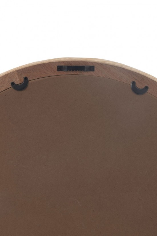 J-Line J Line Miroir mural Miroirs murals Jolipa Miroir Mural Rond Rotin Verre Naturel Small.