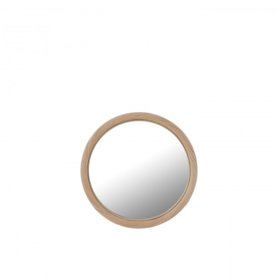 J Line Miroir Mural Rond Rotin Verre Naturel Small JLine 46367 by Jolipa 46367.