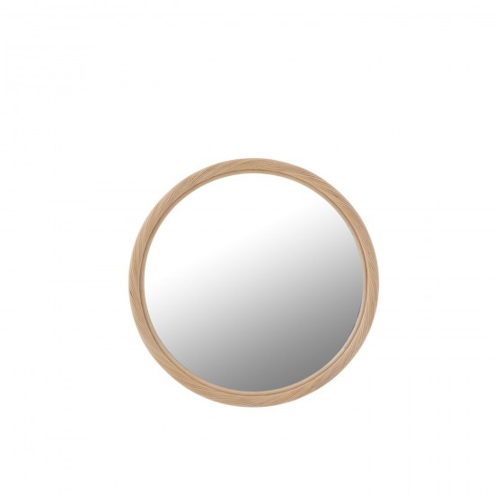 J Line Miroir Mural Rond Rotin Verre Naturel Medium JLine 46368 by Jolipa 46368.