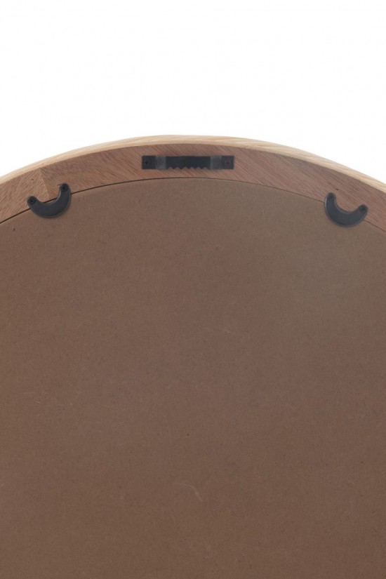 J-Line J Line Miroir mural Miroirs murals Jolipa Miroir Mural Rond Rotin Verre Naturel Large.