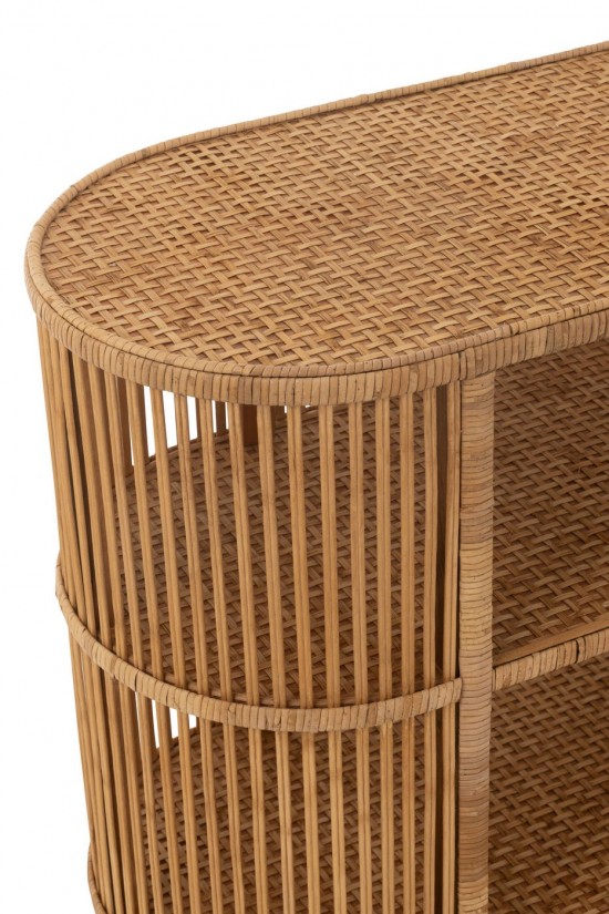 J-Line J Line bahuts Table Exo Bambou Rotin Naturel.