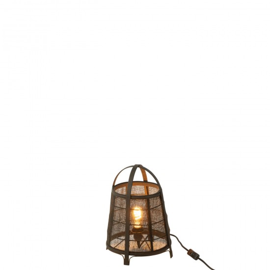J Line Lampe Rya Coton Bambou Noir Small JLine 46375 by Jolipa 46375.