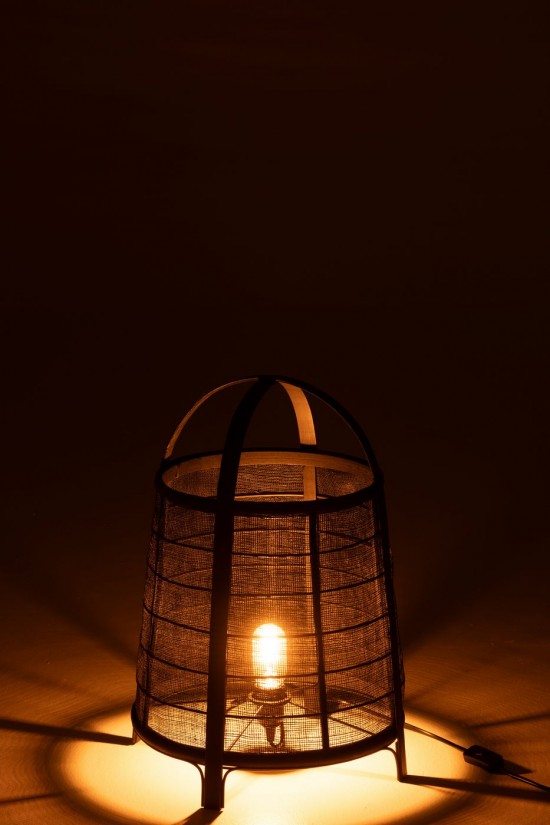 J-Line J Line Éclairage Armatures Luminaires D'intérieur Pieds De Lampe Avec Abat Jour Lampes De Table Jolipa Lampe Rya Coton.