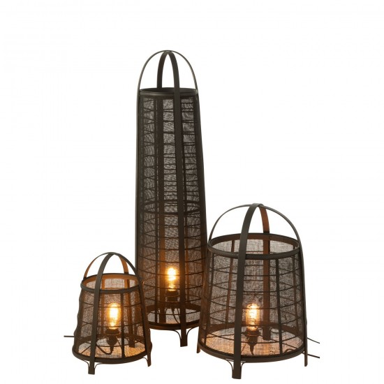 Jolipa Lampe Don Coton Bambou Noir.