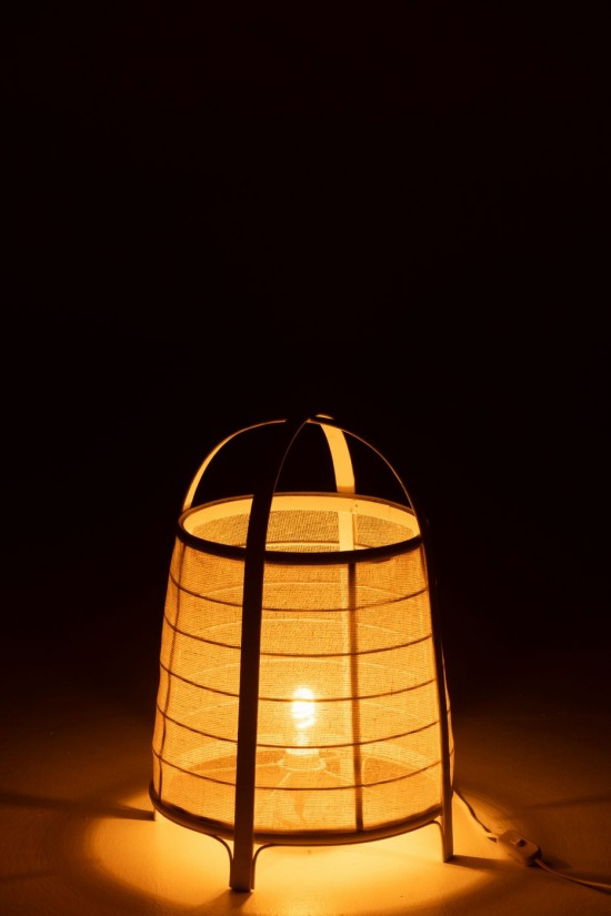 J-Line J Line Éclairage Armatures Luminaires D'intérieur Pieds De Lampe Avec Abat Jour Lampes De Table Jolipa Lampe Rya Coton.