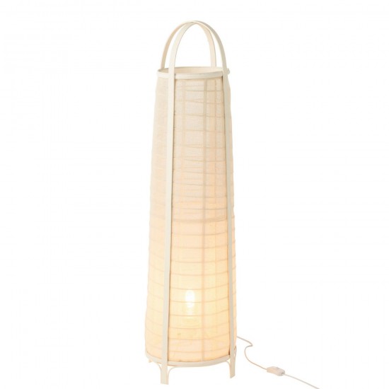 J Line Lampe Don Coton Bambou Blanc JLine 46382 by Jolipa 46382.