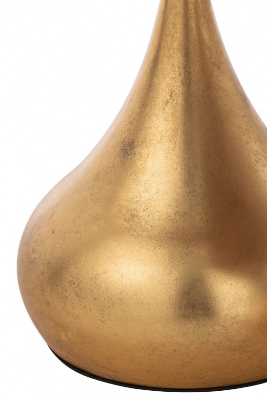 J-Line J Line tables d appoint bouts de canapé Jolipa Set De 2 Table Gigogne Goutte Metal Or.