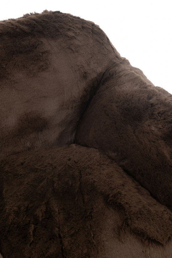 J-Line J Line fauteuils Sofa Cutie Polyester Marron Small.