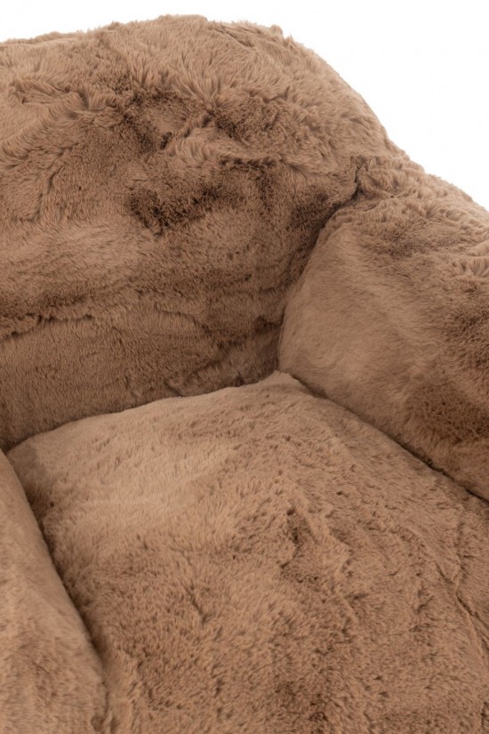 J-Line J Line fauteuils Sofa Cutie Polyester Taupe Small.