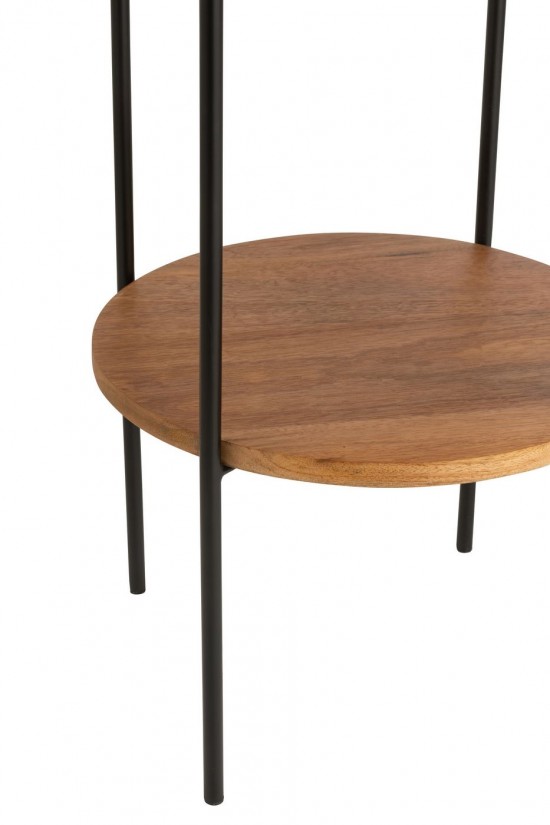 Jolipa Lampe Fer Bois Mangu Nat Noir.