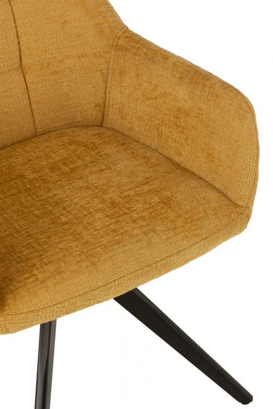 J-Line J Line chaises de repas Chaise Louna Acier Acrylique Ochre.