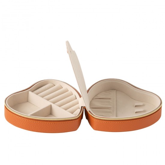 J Line Boite A Bijoux Coeur Cuir Artificiel Cognac JLine 46548 by Jolipa 46548.
