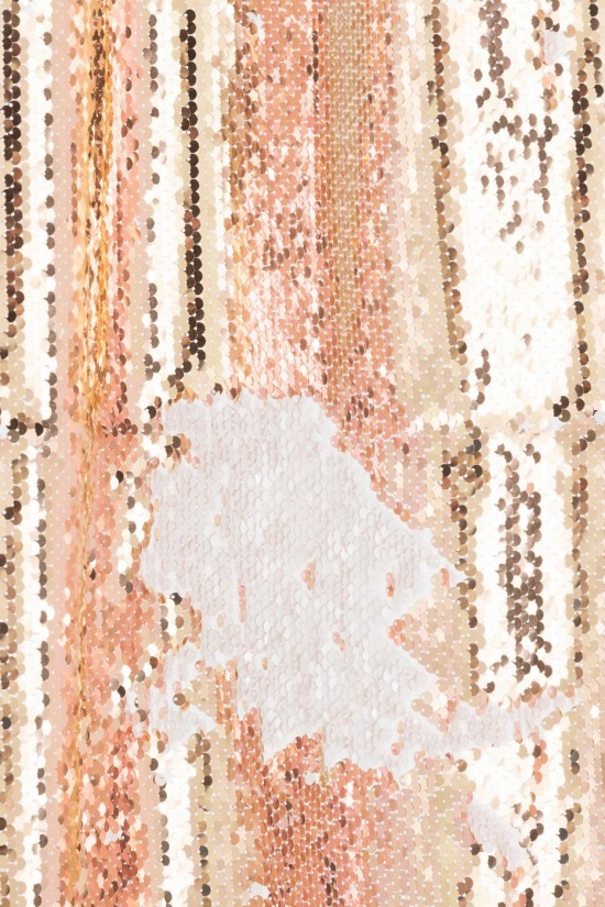 J-Line J Line rideaux Jolipa Rideau Réversible Sequin Champagne Blanc.