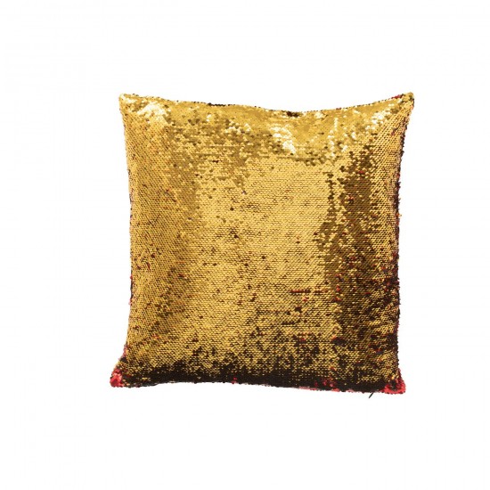 J-Line J Line coussins Jolipa Coussin Réversible Sequin Rouge Or.