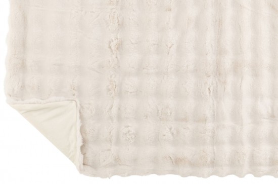 J-Line J Line Jolipa Plaid Wave Polyester Blanc.