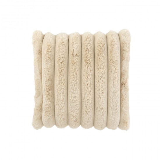 J Line Coussin Large Corduroy Polyester Beige JLine 46594 by Jolipa 46594.