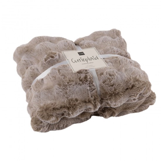 J Line Plaid Wave Polyester Taupe JLine 46601 by Jolipa 46601.