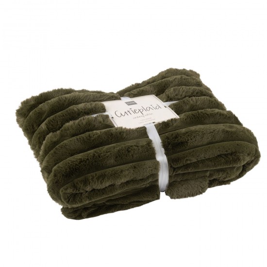 J Line Plaid Large Corduroy Polyester Vert Foncé JLine 46607 by Jolipa 46607.