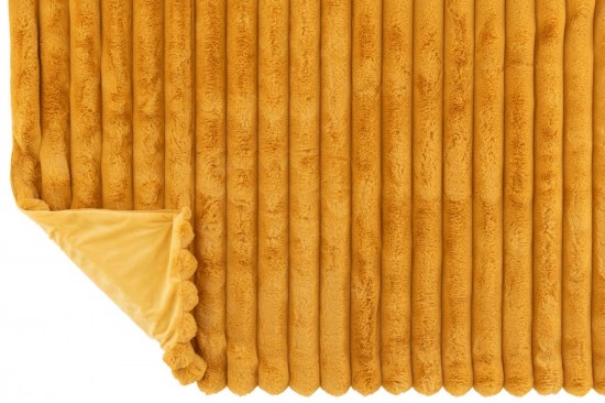 J-Line J Line Jolipa Plaid Large Corduroy Polyester Ocre.