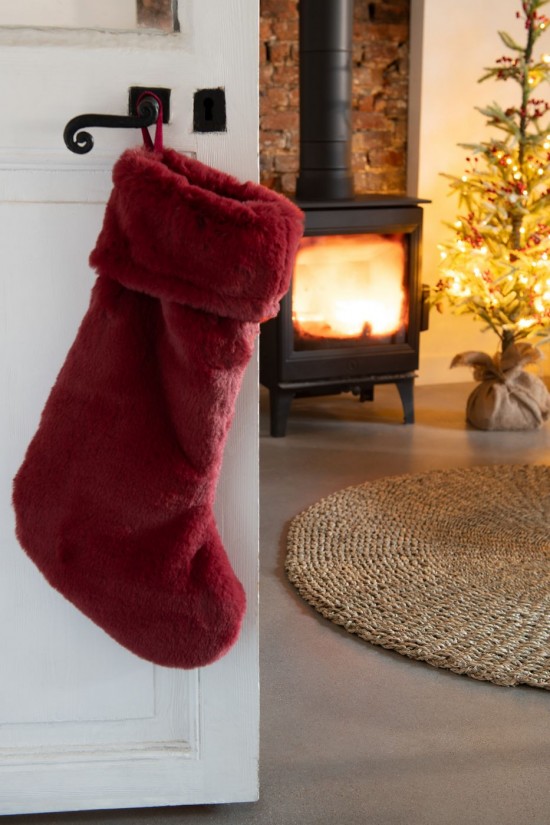 Jolipa Suspension Chaussette Cutie Polyester Bordeaux.