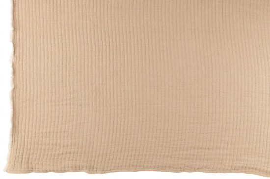 J-Line J Line Jolipa Plaid Teddy Lignes Couture Coton Polyester Beige.