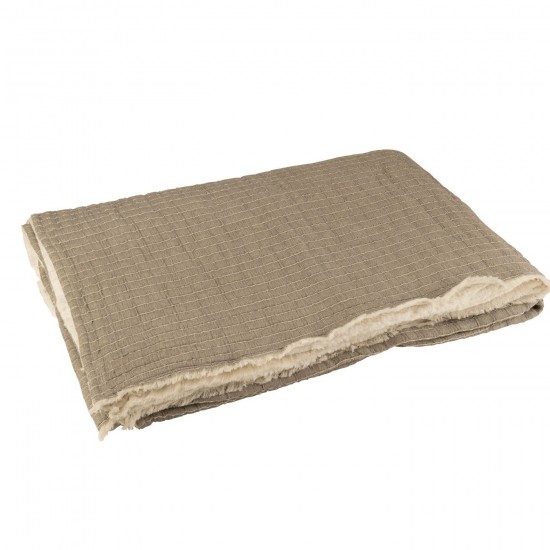 J Line Plaid Teddy Lignes Couture Coton Polyester Gris JLine 47149 by Jolipa 47149.