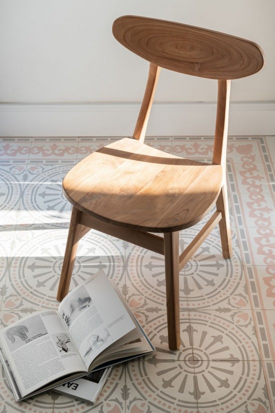 J-Line Silla Sofia Teca Natural.