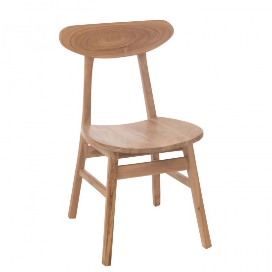 J Line Chaise Sofia Bois De Teck Naturel JLine 47268 by Jolipa 47268.