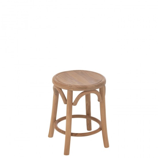J Line Tabouret Ali Bois De Teck Naturel JLine 47270 by Jolipa 47270.
