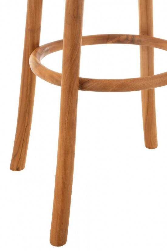 J-Line J Line chaises tabourets de bar Jolipa Chaise Bar Ali Bois De Teck Naturel.