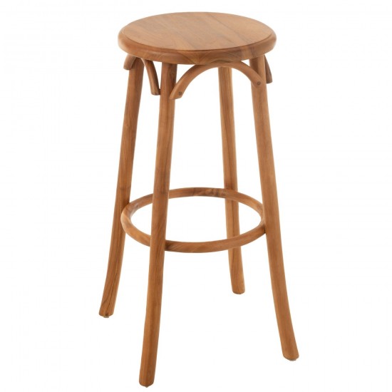 J Line Chaise Bar Ali Bois De Teck Naturel JLine 47271 by Jolipa 47271.