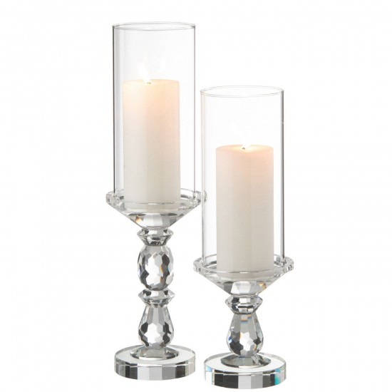 Jolipa Photophore Marie Crystal Transparent Large.