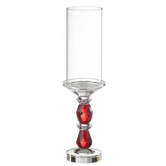 J Line Photophore Marie Crystal Rouge Transparent Large JLine 47332 by Jolipa 47332.