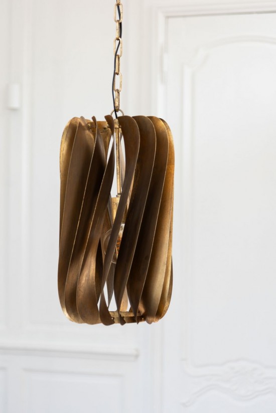 Jolipa Suspension Tina Fer Noir Or.