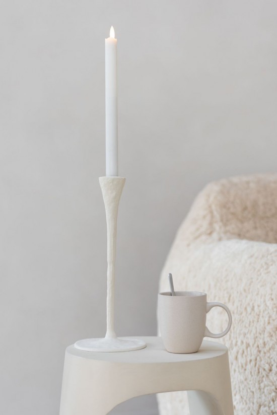 Jolipa Set De 2 Chandelier Goa Aluminium Blanc.