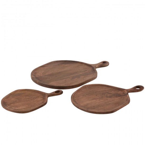 J-Line J Line planches à découper Jolipa Plateau Goa Bois De Manguier Marron Large.